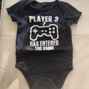 Player 3 has entered the game onesie for baby